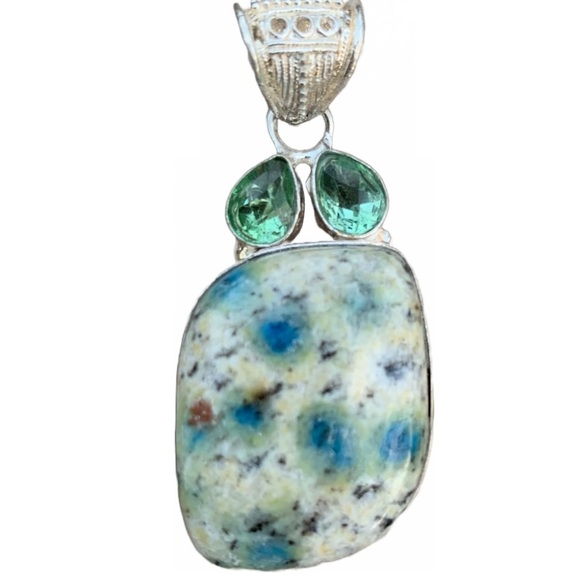 Jewel Design by Grace Jewelry - K2 Azurite. Natural.. Peridot..